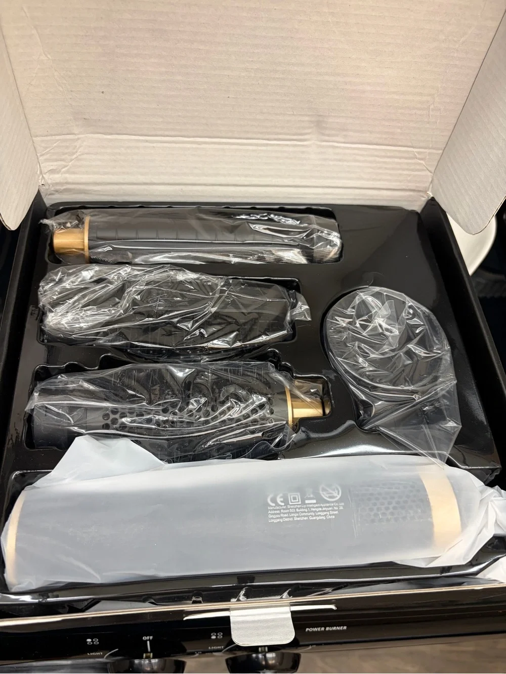 5-in-1 Black & Gold Women's Styling Comb Kit